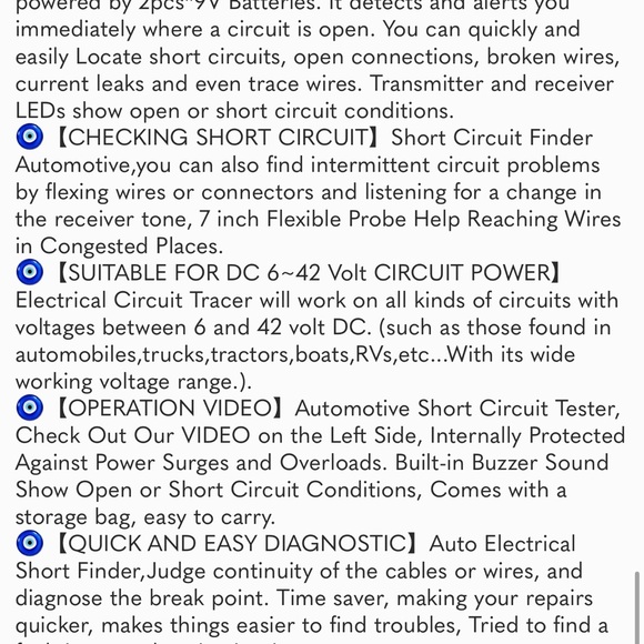 em415Pro Automotive Electrical Open&Short Finder Circuit Tester Tone Generator - Picture 7 of 7
